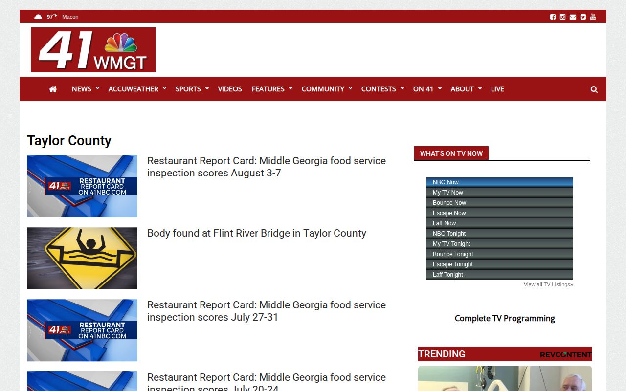 41NBC Taylor County regional crime news category